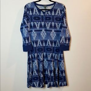 LRL Lauren Jeans Co Southwestern Dress